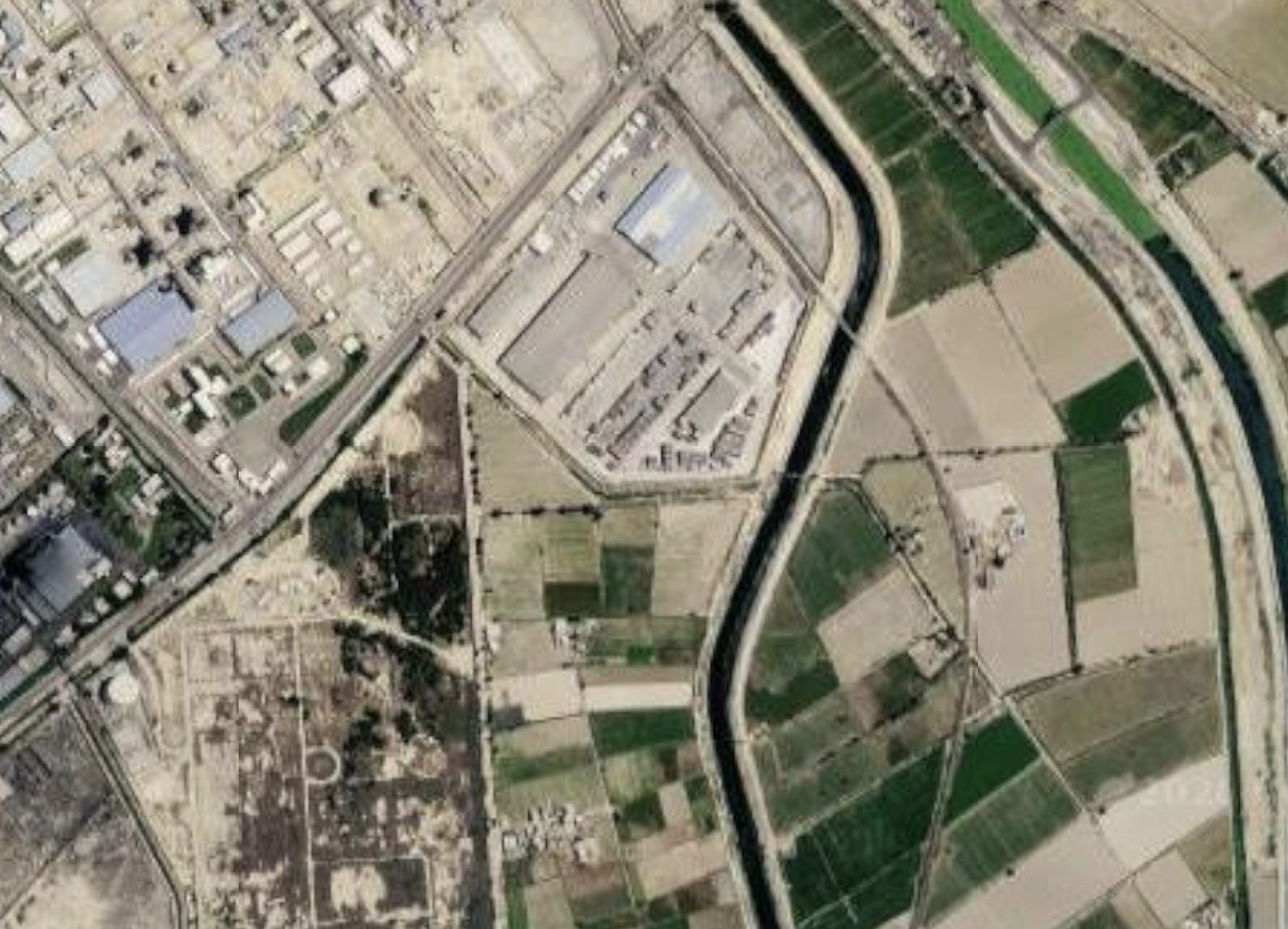 Satellite view of the El Ameriya Refinery site, Alexandria