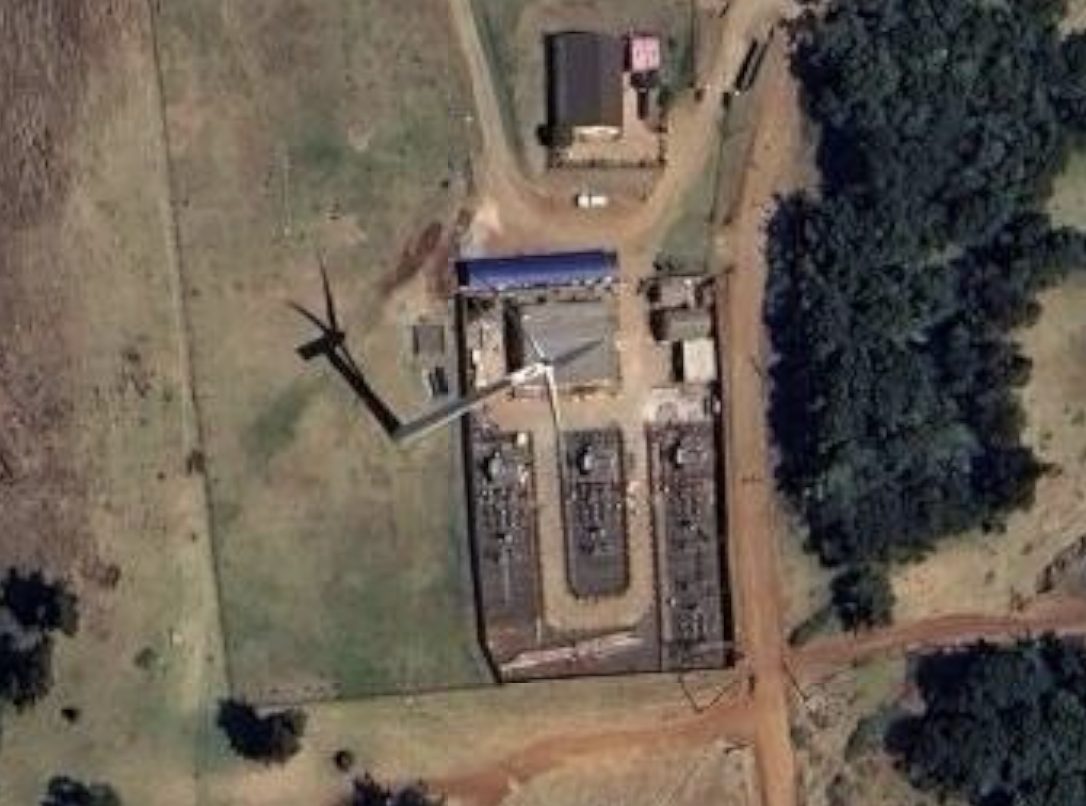 Satellite view of the Ngong site, Nairobi